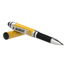 Load image into Gallery viewer, DEWALT Heavy Duty 3-in-1 Mini Stylus Pocket Pen, Tablet Pens for iPad, EDC Touch Screen Pens, Ballpoint w/Touchscreen Tip, Keypad Tip, Compatible iPhone Stylus Pen, Extra Ink Cartridge, Gifts for Dad