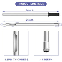 Load image into Gallery viewer, 26 inch Hay Probe Bale Sampler, Stainless Steel Hay and Forage Probe for Drilling, Serrated Tip Design, Comes with Dowel and Metal File for Resharpening