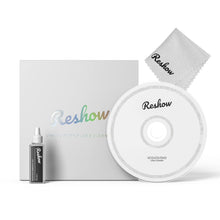Load image into Gallery viewer, Reshow Laser Lens Disc Cleaner kit for CD &amp; DVD Player Without Scratching The Optics - Included Microfiber Cloth, Cleaning Disc and Cleaning Solution (1 Bottles of Cleaning Fluid)