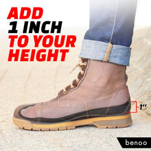 Load image into Gallery viewer, Height Increase Insoles for Men (+1 inch) Shoe Lifts, Instant Height Boosters Insoles, Trim to Fit, Comfortable Shoe Leveler, Confidence Boosters, Shoe Inserts for Height (Mens 10-11.5)