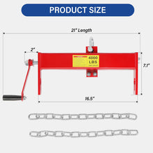 Load image into Gallery viewer, Parts-Diyer 4000lbs Load Lever for 2 Ton Engine Hoist Crane Cherry Picker Lift Tool Heavy Duty (Red·Lever)