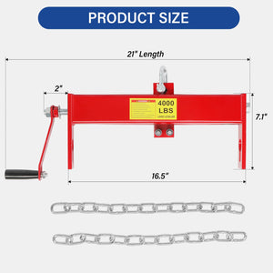 Parts-Diyer 4000lbs Load Lever for 2 Ton Engine Hoist Crane Cherry Picker Lift Tool Heavy Duty (Red·Lever)