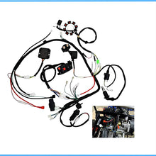 Load image into Gallery viewer, Fremnily Complete Wiring Harness Kit Replaces ATV 4-Stroke ATV Quad 150CC 200CC 250CC 300CC Quad Bike Buggy Go Kart Quad Wire Harness Complete Electrics Stator Coil CDI Solenoid Relay Spark Plug