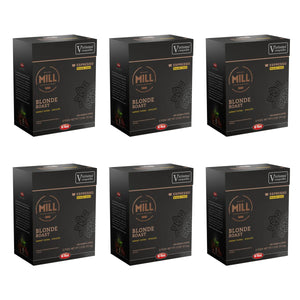 Mill Coffee Blonde Espresso Pods K-fee® & Verismo* Compatible | 72 Count (6 boxes X 12 Pods) |