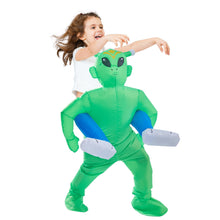 Load image into Gallery viewer, Minetom Inflatable Alien Costume for Kids, Halloween Blow up Costume for Kids-Child (4-8 Years) Unisex