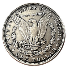 Load image into Gallery viewer, USA Movable Mechanical Coin Hobo Nickel Morgan Dollar Holy Grail Wandering Removeable Sword Amazing Art Collectible Creative Gift Handmade Commemorative