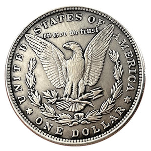 USA Movable Mechanical Coin Hobo Nickel Morgan Dollar Holy Grail Wandering Removeable Sword Amazing Art Collectible Creative Gift Handmade Commemorative