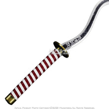 Load image into Gallery viewer, Munetoshi 40” Steel Obanai Iguro Nichirin Katana Serpent Kris Samurai Sword Demon Blk