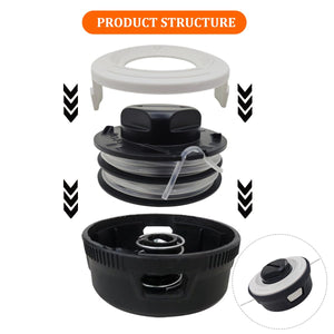 PEHUAP 2-Pack Trimmer Head Base Cover Replacement Compatible with Stihl FSA 57 FSE 52, Autocut C3-2 Spool Cover Parts 4009 710 4304, Weed Eater String Trimmer Head Accessories