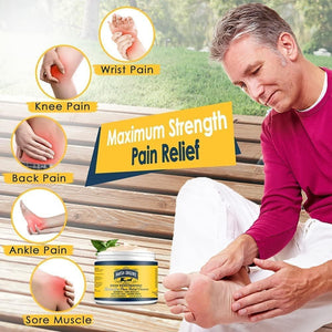 Amish Origins Arthritis Pain Relief Cream - 14 oz - Maximum Strength Deep Penetrating for Joint, Muscle, Knee, Back, Feet, Hand, Ankle, Aches (14 Fl Oz (Pack of 1))