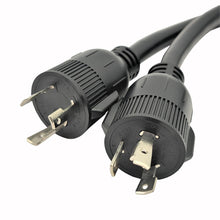 Load image into Gallery viewer, Parkworld 62732 Combiner Adapter Cord, Generator (2) L5-30 Plug Male to RV or EV 14-50 Receptacle Female with Handle