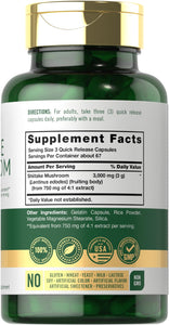 Carlyle Shiitake Mushroom Extract | 3000mg | 200 Capsules | Non-GMO, Gluten Free