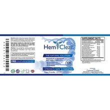 Load image into Gallery viewer, HemClear for Hemorrhoids - Vegan Formula for Hemorrhoid Relief &amp; Vascular Health - Maximum Strength 1 Bottle 135 Capsules - 3 Month Supply