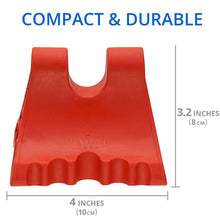 Load image into Gallery viewer, Davinci Tool (Red) -USA Made- Hard Rubber Neck Tension Relief &amp; Pressure Point Massage Tool - Occipital Release Tool - Cervical Traction Device- Suboccipital Release Device - Neck Stretcher