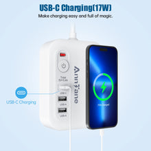 Load image into Gallery viewer, European Travel Plug Adapter with 4FT Extension Cord, (Not for UK) US to European International Plug Adapter Travel Essentials France Germany Greece