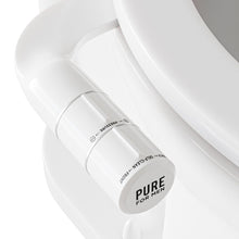 Load image into Gallery viewer, Pure for Men Bidet Toilet Seat Attachment for Home | Dual Self-Cleaning Nozzle (Frontal &amp; Rear Back), Non-Electric Sprayer, Adjustable Water Pressure &amp; Easy to Use | Sleek &amp; Minimalist Design (White)
