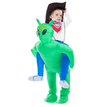 Load image into Gallery viewer, Minetom Inflatable Alien Costume for Kids, Halloween Blow up Costume for Kids-Child (4-8 Years) Unisex