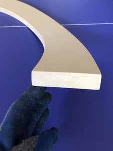 FLEXTRIM #1X4: Flexible Flat Stock Casing Molding: 3/4" Thick x 3-1/2" Wide - PRE Curved to fit Specific Size Half Round Arches (67" Diameter up to 84" Diameter)