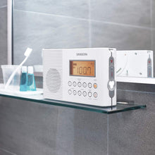 Load image into Gallery viewer, Sangean H201 Shower Radio AM/FM Waterproof, Weather Alert Radio, White