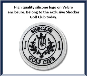 Shocker Funny Golf Glove Men’s - Golf Accessories for Men, Adult 100% Cabretta Leather White Golf Gloves with Extra Grip, Shocker Fun Mens Gag Gift, Left or Right Hand, Small to XXL Sizes