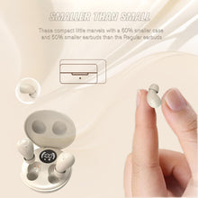 Load image into Gallery viewer, Xmenha Small Mini Invisible Earbuds Wireless Bluetooth for Small Ears Low Profile Tiny Discreet Hidden Sleeping Earbuds for Work Sleep Ear Buds Invisible Headphones Buds Black