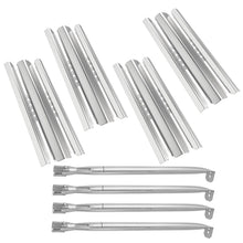 Load image into Gallery viewer, BBQration Grill Parts for Napoleon LEX 485, LEX 605, LEX 730, Mirage 485 605 Series Grills, Built-in LEX 485,16.5&quot; Heat Plate &amp; Burner Replacement Parts for Napoleon Grill Accessories