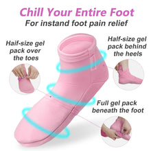 Load image into Gallery viewer, RelaxCoo Cold Therapy Socks &amp; Hand Ice Pack Cold Gloves for Chemotherapy Neuropathy, Chemo Care Package for Women Men, Ideal for Plantar Fasciitis, Carpal Tunnel, Arthritis Hand Pain Relief, L