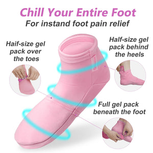 RelaxCoo Cold Therapy Socks & Hand Ice Pack Cold Gloves for Chemotherapy Neuropathy, Chemo Care Package for Women Men, Ideal for Plantar Fasciitis, Carpal Tunnel, Arthritis Hand Pain Relief, L