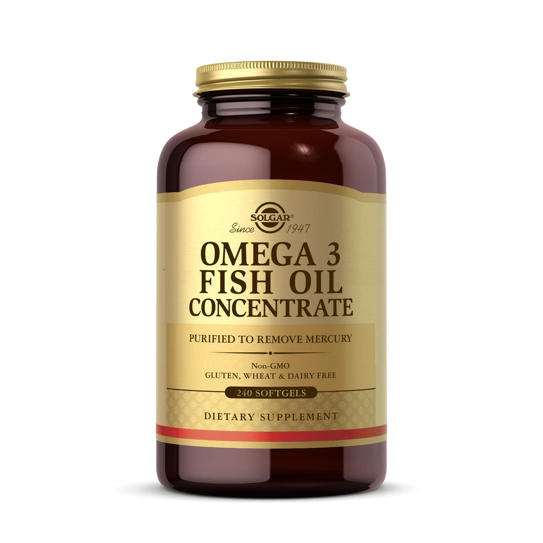 Solgar Omega-3 Fish Oil Concentrate, 240 Softgels