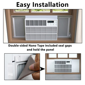 BJADE'S Window Air Conditioner Side Insulation Foam Panels,Summer and Winter AC Insulating for Indoor Window AC Unit