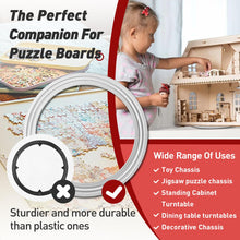 Load image into Gallery viewer, Rotating Puzzle Board Base - 360° Swivel Turntable for Jigsaw Puzzles 1000/1500 Piece Lazy Susan Spinner Table - Puzzle Accessories for Adults and Kids