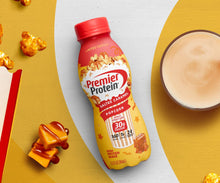 Load image into Gallery viewer, Premier Protein Shake Limited Edition Salted Caramel Popcorn, 30g 1g Sugar 24 Vitamins Minerals Nutrients to Support Immune Health 11.5 fl oz, 12 Pack