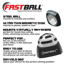 Load image into Gallery viewer, BulbHead Fastball Magnetic Car Cell Phone Mount, black, 13343ASS-12