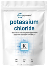 Load image into Gallery viewer, Potassium Chloride Powder, 1 KG (35 Ounce) | Salt Substitute &amp; Essential Hydration Electrolyte Supplement | Supports Mineral Balance, Heart, Joint, and Immune Health | Filler Free, Dissolves Easily