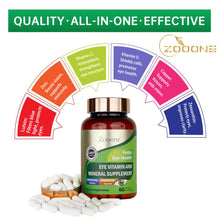 Load image into Gallery viewer, zooone- 60pcs Lutein Eye Vitamins Supplement Nutritional Supplement for Macular Health &amp; Dry Eye Support, Contains Lutein, Zinc, Vitamins C/E &amp; Zeaxanthin