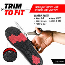 Load image into Gallery viewer, Height Increase Insoles for Men (+1 inch) Shoe Lifts, Instant Height Boosters Insoles, Trim to Fit, Comfortable Shoe Leveler, Confidence Boosters, Shoe Inserts for Height (Mens 10-11.5)