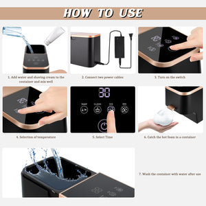 Upgraded Hot Lather Machine for Shaving, Professional Shaving Cream Warmer for Men, Shaving Cream Heater for Home and Barber Shop, Perfect Gifts for Men Husband Father