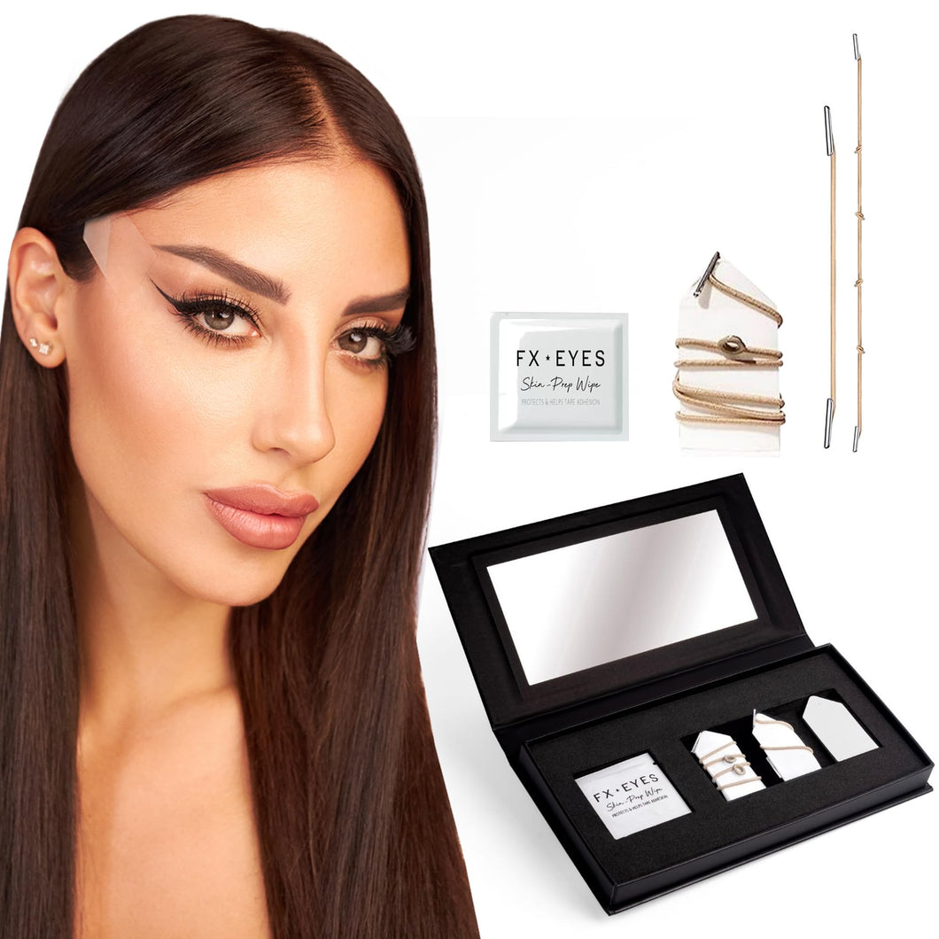 FX EYES All In One Face Lift Tape, Face Tape lifting Invisible With Strings, Face Tapes For Lifting Sagging Skin, Neck Tape Lifting Invisible, 40 Tapes - Beige