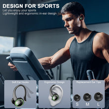 Load image into Gallery viewer, Wireless Earbuds, Bluetooth 5.3 Headphones with Noise Cancelling Mic, Bass Stereo Bluetooth Earphones 50Hrs with LED Display, IP7 Waterproof Earbuds with Earhooks, Ear Buds for Sports/Workout/Running