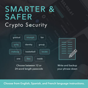 Arculus Crypto Cold Storage Wallet, Secure Bitcoin & Ethereum Wallet, 3-Factor Authentication, Silver