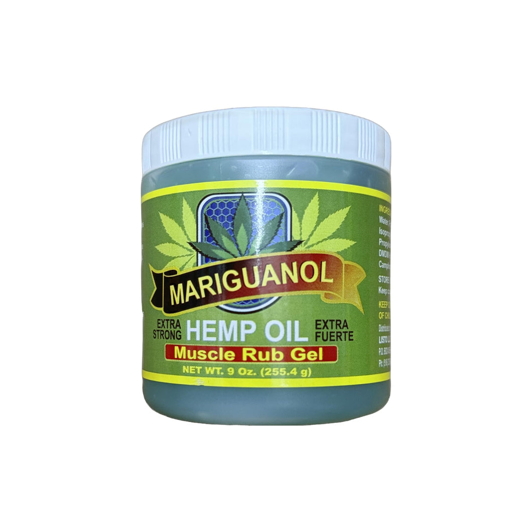 Generic Mariguanol Hemp Oil Muscle Rub Gel, 9 Fl Oz (Pack of 1), Green