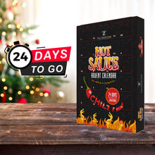 Load image into Gallery viewer, Hot Sauce Advent Calendar 2024-24 Days Chilli Sauce Advent Calendar, Food Advent Calendar 2024 Men, Hot Sauce Set, Non-chocolate Advent Calendar Women, Chilli Challenge Hot Sauce (Black)