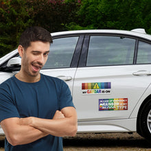 Load image into Gallery viewer, Frienda 10 Pcs Bumper Decals Funny LGBT Stickers Rainbow Bumper Prank Car Stickers Colorful Car Accessories for Truck Vehicle Luggage Window Refrigerator(Magnetic,Stylish Style)