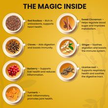 Load image into Gallery viewer, Berberine Tea 45g Natural Organic Caffeine-Free Blend Non-GMO Herbal in Plastic-Free Stand Alone Pouch Delicious Antioxidant for Immune Support