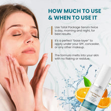 Load image into Gallery viewer, Sun Coast Science Total Package Serum, Vitamin C, Hyaluronic Acid, 1 Ounce (Pack of 1)