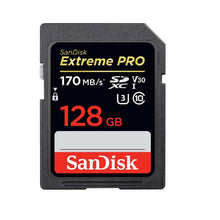Load image into Gallery viewer, Nikon D850 SanDisk 128GB Extreme Pro Memory Card works with FX-format Digital SLR DSLR Camera SDXC 4K V30 UHS-I (SDSDXXY-128G-GN4IN) with Everything But Stromboli Combo Reader
