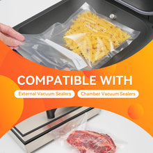 Load image into Gallery viewer, Wevac 8” x 150’ Food Vacuum Seal Roll Keeper with Cutter, Ideal Vacuum Sealer Bags for Food Saver, BPA Free, Commercial Grade, Great for Storage, Meal prep and Sous Vide (8&quot; x 150&#39;)
