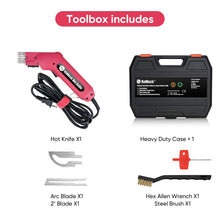 Load image into Gallery viewer, ROMECH Foam Cutter Pro Electric Hot Knife, 100W Styrofoam Cutting Tool Kit- with Heavy-duty Case Blades &amp; Accessories RM-008 (100W)