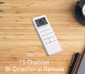 Rollerhouse DD2702H 15 Channel Bi-Directional Transmitter for Bi-Directional Controlled Curtain Motor and Rechargeable Battery Motor