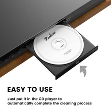 Load image into Gallery viewer, Reshow Laser Lens Disc Cleaner kit for CD &amp; DVD Player Without Scratching The Optics - Included Microfiber Cloth, Cleaning Disc and Cleaning Solution (1 Bottles of Cleaning Fluid)